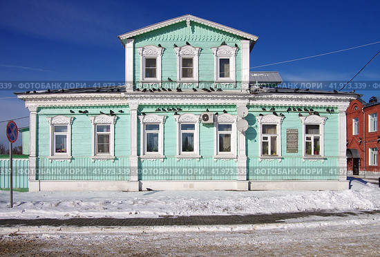 Домик Куприна в городе Коломне (2019 год). Редакционное фото, фотограф Natalia Sidorova / Фотобанк Лори