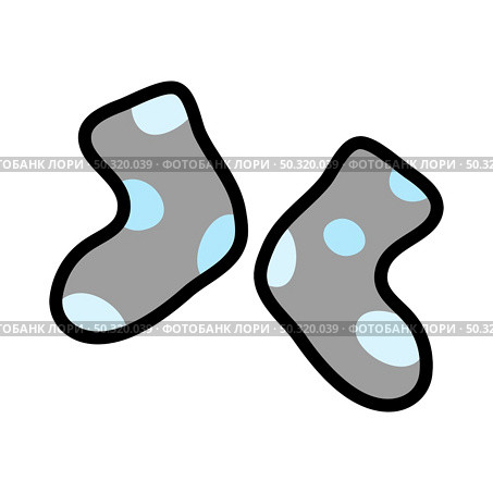 Doodle sketch baby clothe with color fill. Simple design suitable for making greeting cards. Vector illustration. Стоковая иллюстрация, агентство Ingram Publishing / Фотобанк Лори