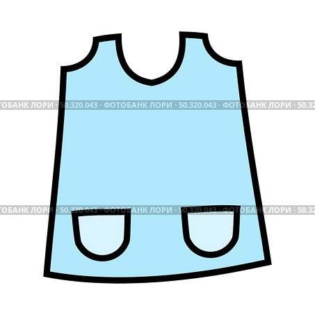 Doodle sketch baby clothe with color fill. Simple design suitable for making greeting cards. Vector illustration. Стоковая иллюстрация, агентство Ingram Publishing / Фотобанк Лори