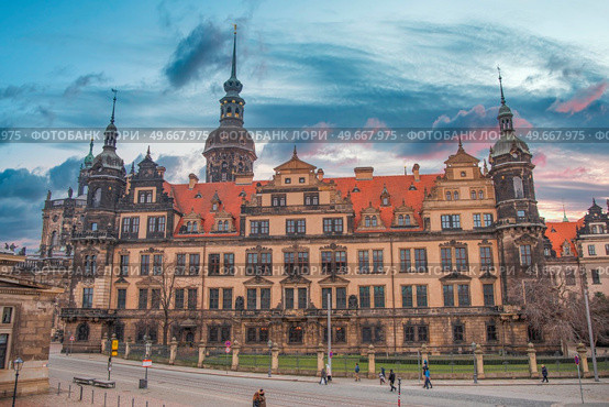 Dresden in Germany. architecture of the reconstructed old city. Стоковое фото, агентство Ingram Publishing / Фотобанк Лори
