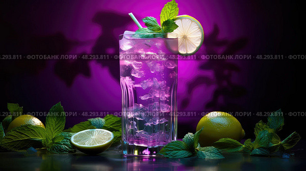 drink purple drank ai generated. Стоковое AI-изображение, AI-художник Vectorwin / Фотобанк Лори