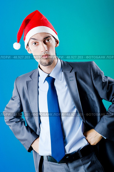 Drunken businessman after office christmas party. Стоковое фото, агентство Ingram Publishing / Фотобанк Лори