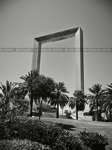 Dubai Frame, Дубайская рамка. Редакционное фото, фотограф Андрей Глушков / Фотобанк Лори
