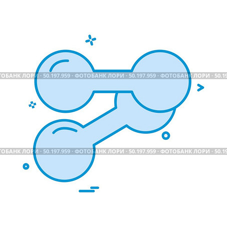 Dumbell icon design vector. Стоковая иллюстрация, агентство Ingram Publishing / Фотобанк Лори