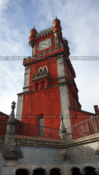 Дворец Пена (Palacio Nacional da Pena). Синтра, Лиссабон, Португалия (2023 год). Редакционное фото, фотограф lana1501 / Фотобанк Лори