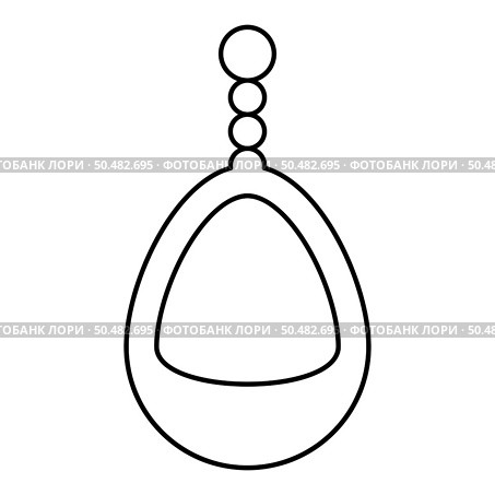 Ear-ring jewelry pendant earrings luxury bijou precious stone bijouterie adornment embellishment contour outline line icon black color vector illustration image thin flat style simple. Ear-ring jewelry pendant earrings luxury bijou precious stone bijouterie adornment embellishment contour outline line icon black color vector illustration image thin flat style. Стоковая иллюстрация, агентство Ingram Publishing / Фотобанк Лори