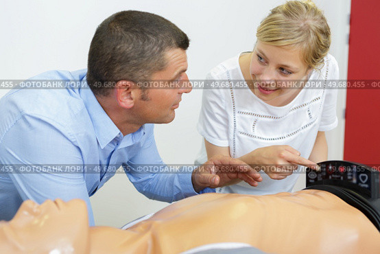 education of emergency training rescuer cpr. Стоковое фото, агентство Ingram Publishing / Фотобанк Лори