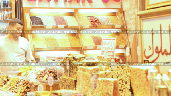 Египетский базар в Стамбуле (2011 год). Редакционное видео, видеограф Кирилл Трифонов / Фотобанк Лори