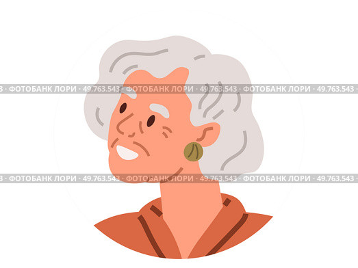 Elderly people vector illustration. Icons symbolize influential elderly figures who have made impact on society Portrait paintings capture essence elderly persons character and wisdom A profile offers. Elderly people. Each person, regardless age, has unique character and individuality. Стоковая иллюстрация, агентство Ingram Publishing / Фотобанк Лори