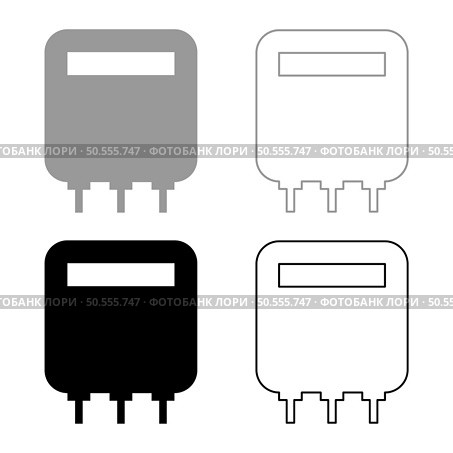 Electric meter home electricity power counts energy measuring consumption equipment set icon grey black color vector illustration image simple solid fill outline contour line thin flat style. Electric meter home electricity power counts energy measuring consumption equipment set icon grey black color vector illustration image solid fill outline contour line thin flat style. Стоковая иллюстрация, агентство Ingram Publishing / Фотобанк Лори
