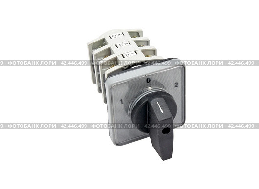 Электрический переключатель на белом фоне. Automatic circuit breaker. Стоковое фото, фотограф Татьяна Д / Фотобанк Лори