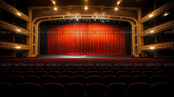 ellipsoidal theatre lights ai generated. Стоковое AI-изображение, AI-художник Vectorwin / Фотобанк Лори