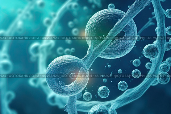 Embryonic stem cell. Стоковое AI-изображение, AI-художник Anastasy Yarmolovich / Фотобанк Лори