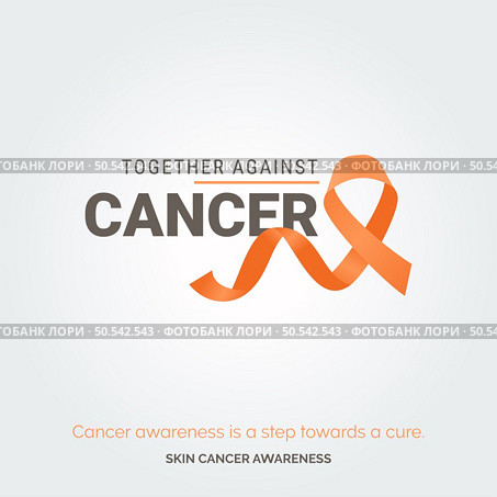 Empower Hope with Vector Background. Skin Cancer. Стоковая иллюстрация, агентство Ingram Publishing / Фотобанк Лори