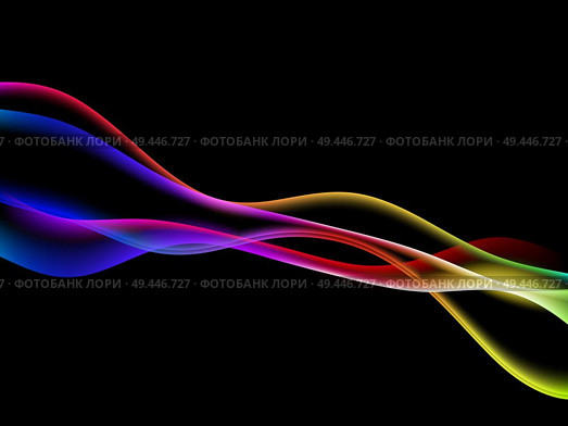 energetic waves, EPS10 with transparency and mesh. dinamyc flow, stylized  waves, vector. Стоковая иллюстрация, агентство Ingram Publishing / Фотобанк Лори