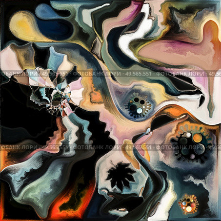 Enter the Virus series. Colorful composition of black swan, human and viral silhouettes on the subject of viral pandemic, death, dying, poetry and drama of life. Стоковое фото, агентство Ingram Publishing / Фотобанк Лори