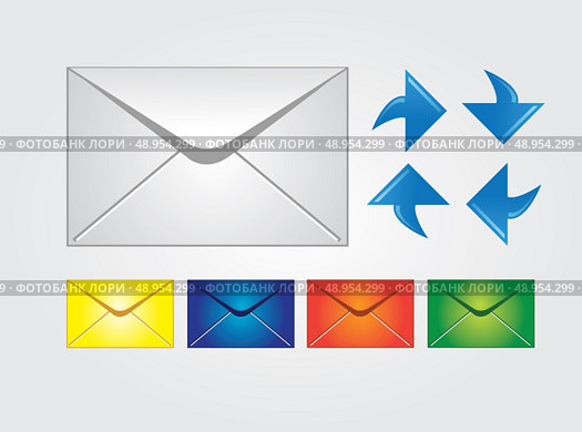 Envelopes. Стоковая иллюстрация, агентство Ingram Publishing / Фотобанк Лори