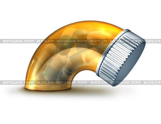 Erectile dysfunction medicine as an ED prescription pill bottle representing a limp male sexual organ as a medical concept of urology and sex problems on a white background, Стоковое фото, агентство Ingram Publishing / Фотобанк Лори