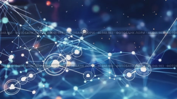 Expansion and growth of neural network from a central core to a large-scale and complex network with nodes and connections. AI, computer algorithms, artificial intelligence and visualization of a large language model. Internet network, digital code. Стоковое AI-видео, аниматор ALLA YURTAYEVA / Фотобанк Лори