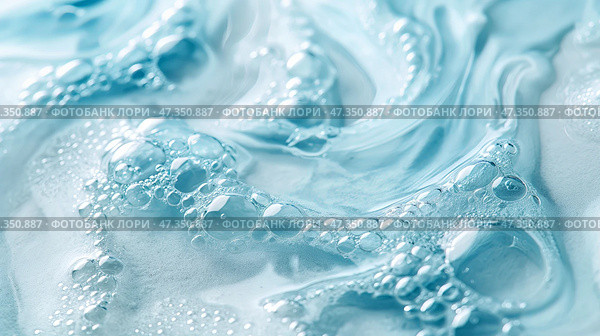 Explore the Soft Blue Foam Texture, ideal for stunning and innovative backgrounds and designs. Пленительная нежно-голубая текстура пены с восхитительными пузырьками идеально подходит для различных творческих проектов и дизайна. Стоковое AI-изображение, AI-художник Katsiaryna Repich / Фотобанк Лори