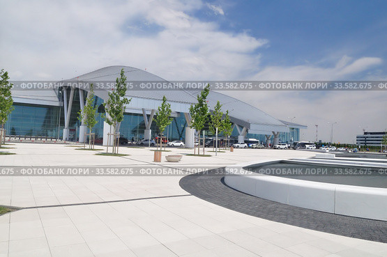 Exterior of Platov airport. Rostov-on-Don. Russia. Стоковое фото, фотограф Арестов Андрей Павлович / Фотобанк Лори