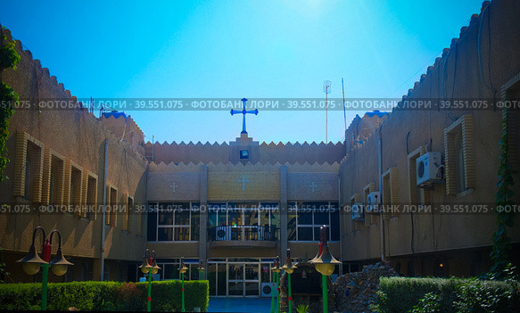 Exterior view to Assyrian Church, baghdad, Iraq (2011 год). Стоковое фото, фотограф Сергей Майоров / Фотобанк Лори
