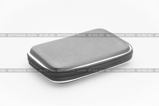 external HDD hard disk case, isolated on white background. Стоковое фото, агентство Ingram Publishing / Фотобанк Лори
