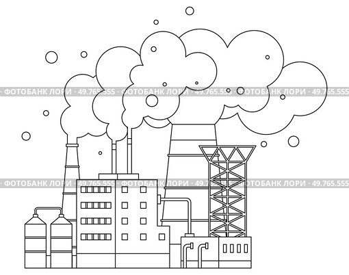 Factories vector illustration. Factories, engines progress, propel us forward with fuel technological ingenuity Industrialized zones, arenas advancement, host grand spectacle machinery in motion. Factories. Manufacturing is alchemy transforming raw materials into gold processed and engineered goods. Стоковая иллюстрация, агентство Ingram Publishing / Фотобанк Лори