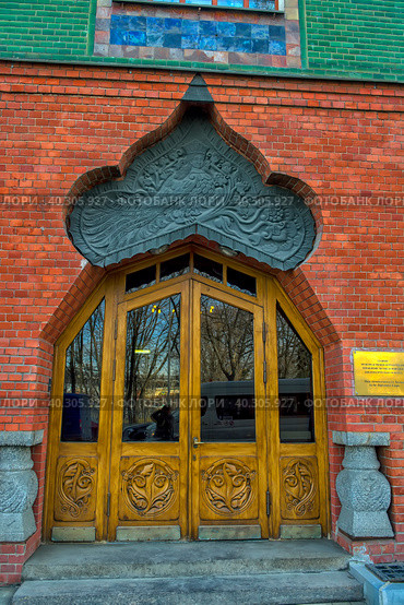 Fairy-tale House of Pertsova (DOM PERTSOVOY) , Moscow art nouveau building, constructed  by the architects Schnaubert and Zhukov (2019 год). Стоковое фото, фотограф Анна Кривицкая / Фотобанк Лори