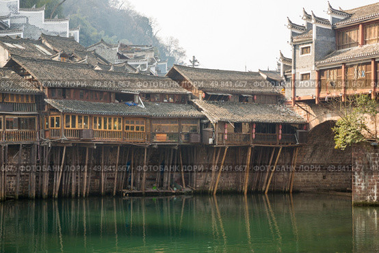 Fenghuang (Phoenix) ancient town Hunan province, China. Стоковое фото, агентство Ingram Publishing / Фотобанк Лори