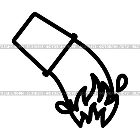 Fire Bucket Icon. Bold outline design with editable stroke width. Vector Illustration. Стоковая иллюстрация, агентство Ingram Publishing / Фотобанк Лори