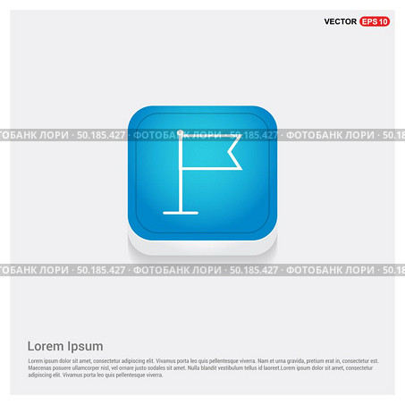 Flag mark icon. Стоковая иллюстрация, агентство Ingram Publishing / Фотобанк Лори