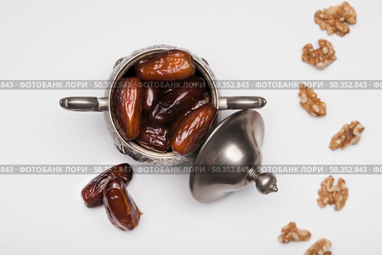 flat lay snack ramadan day celebration. Стоковое фото, агентство Ingram Publishing / Фотобанк Лори