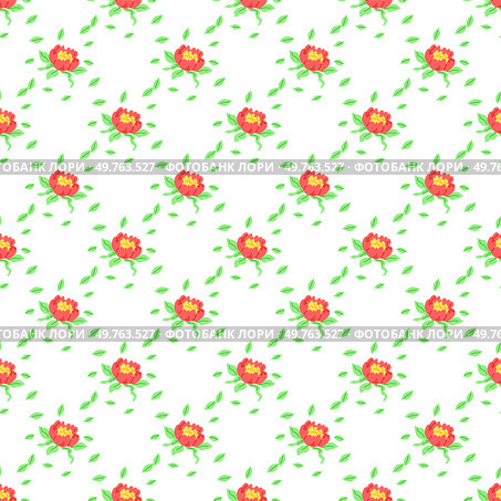 Flower pattern vector illustration. The flowery aroma filled room with sense freshness The flowered curtains added touch elegance to space The flowering plants in garden created blooming paradise. Flower pattern. The repeat pattern on fabric added visual interest and depth. Стоковая иллюстрация, агентство Ingram Publishing / Фотобанк Лори