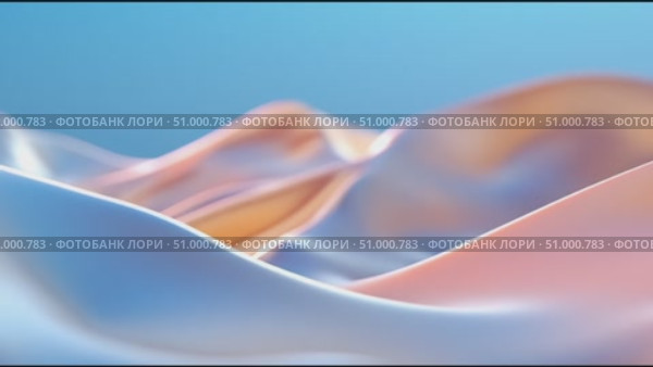 Flowing fabric creates a serene and calming atmosphere with soft colors and gentle curves during a tranquil moment. Стоковое AI-видео, аниматор Сергей Толмачёв / Фотобанк Лори