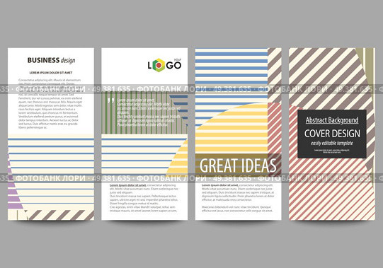 Flyers set, modern banners. Business templates. Cover design template, easy editable abstract vector layouts. Minimalistic design with lines, geometric shapes forming beautiful background.. Flyers set, modern banners. Business templates. Cover template, easy editable abstract vector layouts. Minimalistic design with lines, geometric shapes forming beautiful background. Стоковая иллюстрация, агентство Ingram Publishing / Фотобанк Лори