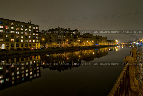 Фонтанка. Вечер. Санкт-Петербург (2008 год). Стоковое фото, фотограф Александр Алексеев / Фотобанк Лори