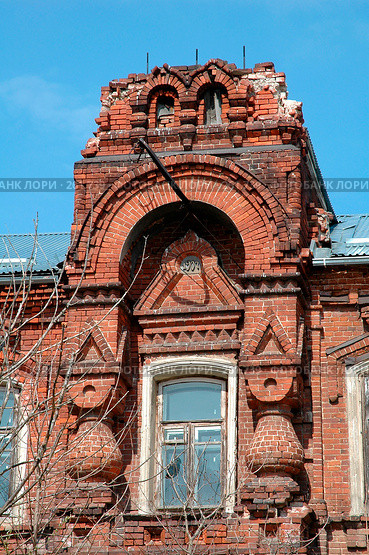 Фрагмент купеческого особняка. г. Талдом (2005 год). Стоковое фото, фотограф Ольга Дроздова / Фотобанк Лори