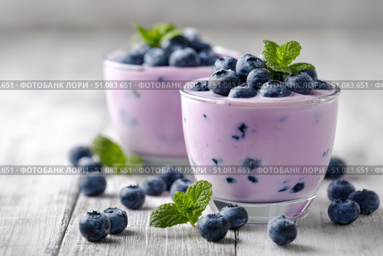 Fresh Berry Trifle in Glasses. Dessert with Blueberries and Whipped Cream. Layered Yogurt with Berry Fruits. Berry Pudding Glass Jars. Food Marketing, Recipe Design. Colorful Sweet Treat. Fruity Quark. Стоковое AI-изображение, AI-художник Марина Демидюк / Фотобанк Лори