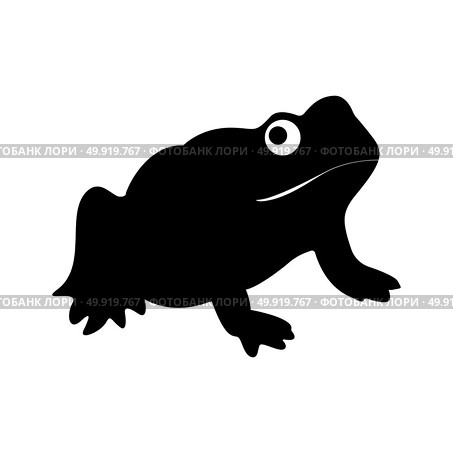 Frog it is black icon . Simple style .. Frog it is black icon . Стоковая иллюстрация, агентство Ingram Publishing / Фотобанк Лори