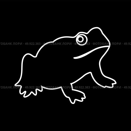 Frog white icon . Стоковая иллюстрация, агентство Ingram Publishing / Фотобанк Лори