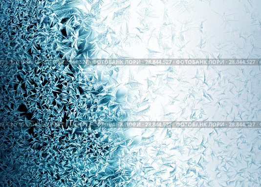 Frosty pattern on winter window. Стоковое фото, фотограф ElenArt / Фотобанк Лори