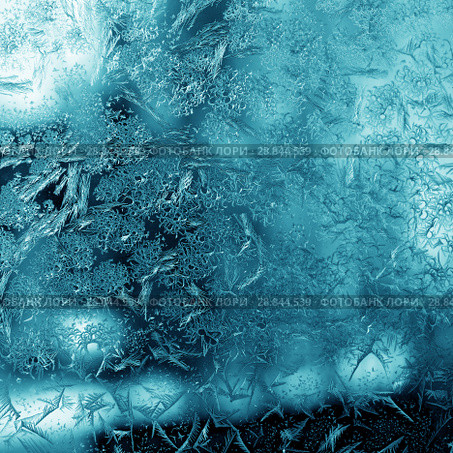 Frosty pattern on winter window. Стоковое фото, фотограф ElenArt / Фотобанк Лори