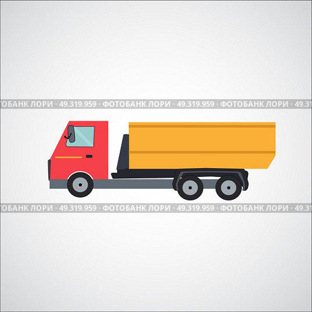 Ftat Truck Vector Illustration EPS10. Ftat Truck Vector Illustration. Стоковая иллюстрация, агентство Ingram Publishing / Фотобанк Лори