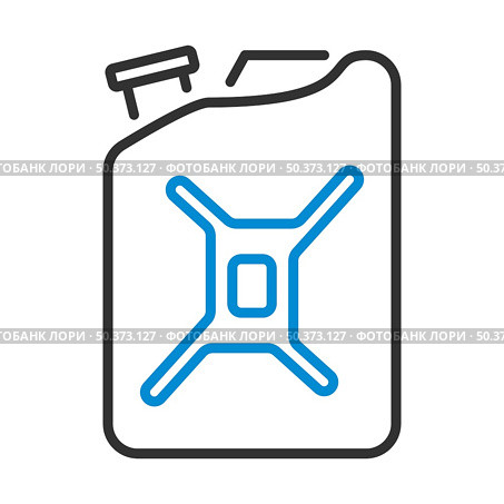 Fuel Canister Icon. Editable Bold Outline With Color Fill Design. Vector Illustration. Стоковая иллюстрация, агентство Ingram Publishing / Фотобанк Лори