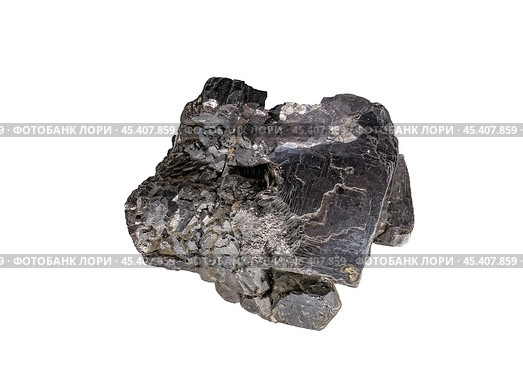 Galena, also called lead glance, is the natural mineral form of lead sulfide. Стоковое фото, фотограф Константин Григорьев / Фотобанк Лори