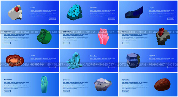 Garnet lazurite diamond aquamarine ruby malachite agate sapphire carnelian rhinestone garnet turquoise precious gemstones set vector web banners. Aquamarine Ruby Malachite Agate Sapphire Carnelian. Стоковая иллюстрация, агентство Ingram Publishing / Фотобанк Лори