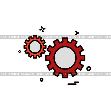Gear icon design vector. Стоковая иллюстрация, агентство Ingram Publishing / Фотобанк Лори