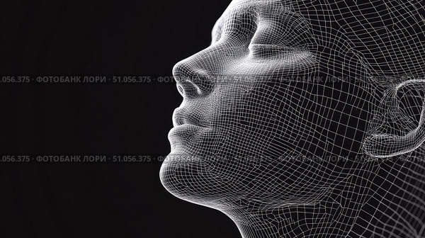 genetics growing human face ai generated. Стоковое AI-изображение, AI-художник Vectorwin / Фотобанк Лори