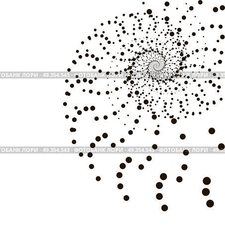 Geometric technology vector background. Abstract monochrome vortex trail. Vector illustration.. Geometric technology vector background. Abstract monochrome vortex trail. Vector illustration. Стоковая иллюстрация, агентство Ingram Publishing / Фотобанк Лори